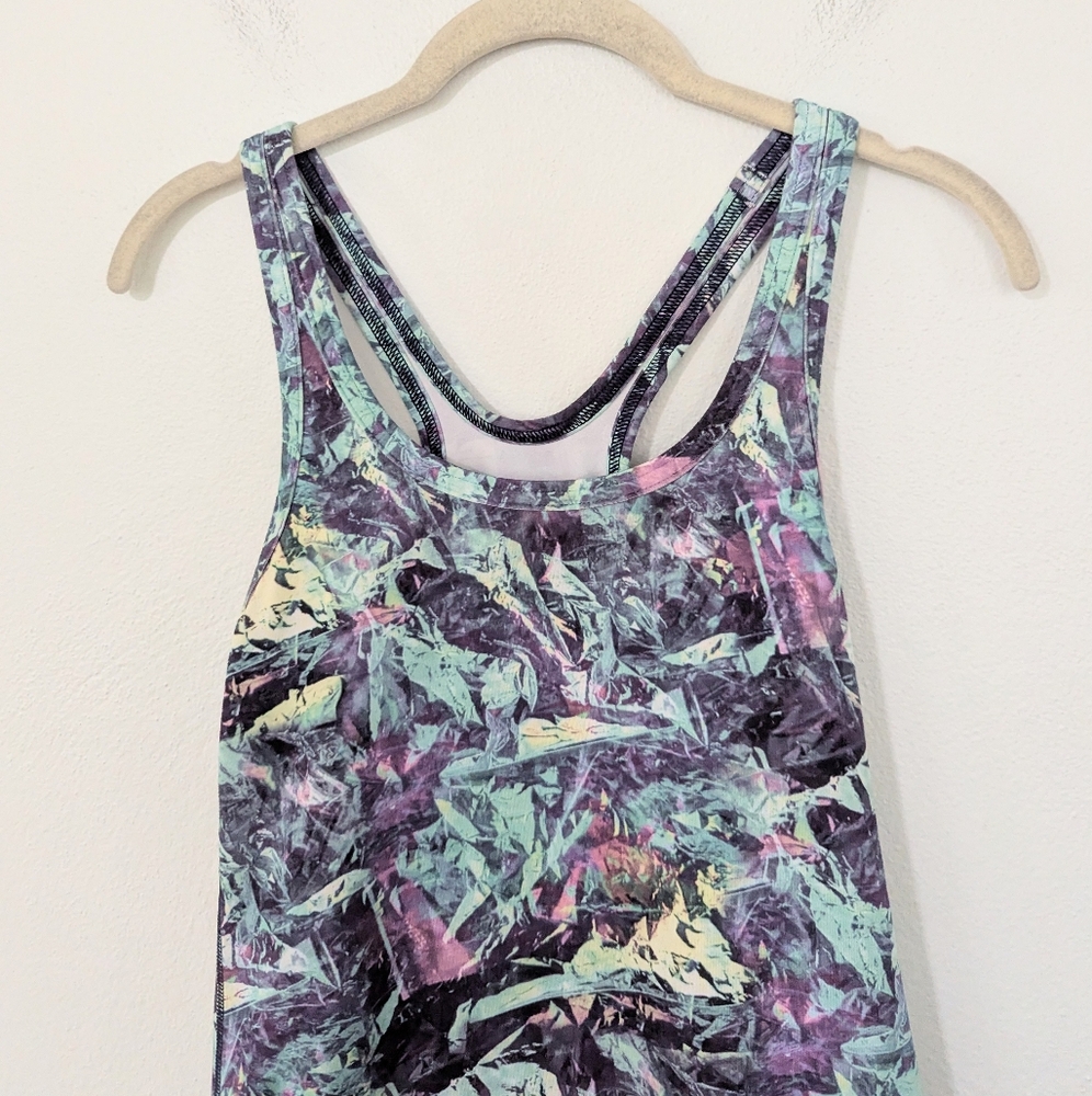 Lululemon Studio Racerback Tank Top Stretch Iridescent Multi Colorful 6 - Picture 3 of 7
